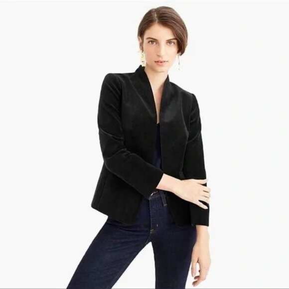 J. Crew 365 Velvet Blazer Size 6 - Picture 3 of 17
